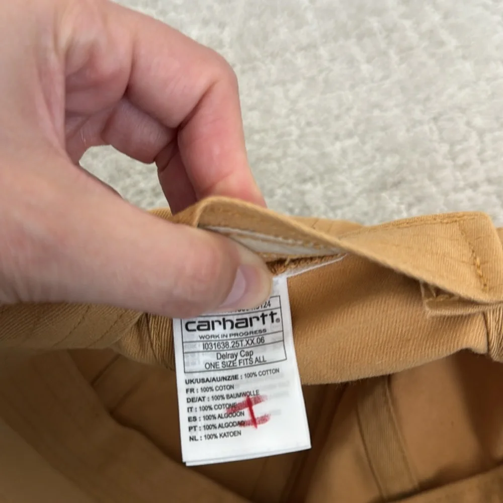 Carhartt Work In Progress Delray Adjustable Twill Baseball Cap